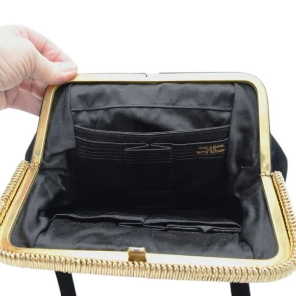 MCM Vintage Hattie Carnegie Textile Fabric Purse Bag Satchel - Picture 8 of 9